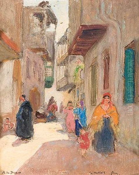 Rue Du Mellah A Fez by Alexis de Broca