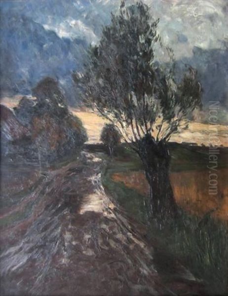 Paysage Oil Painting by Theo Von Brockhusen