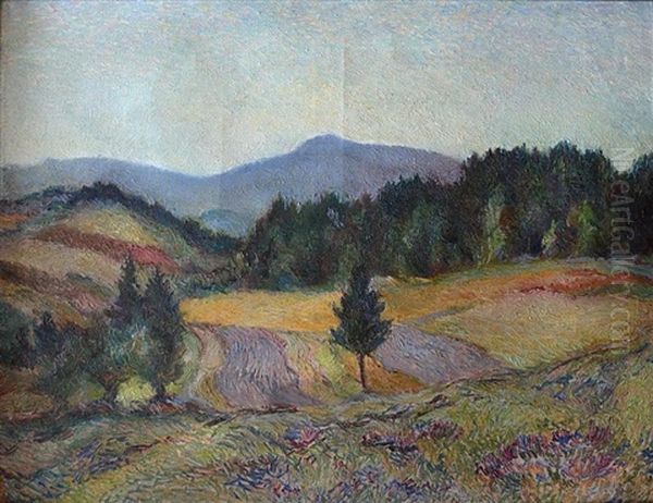 Landscape Oil Painting by Theo Von Brockhusen