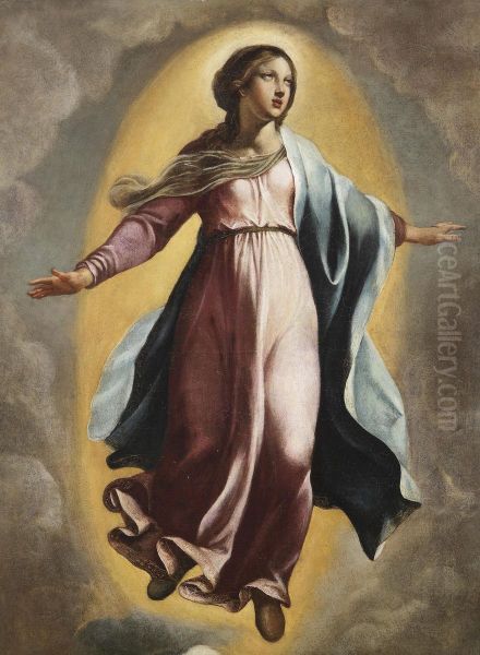 The Immaculata Oil Painting by Flaminio Allegrini