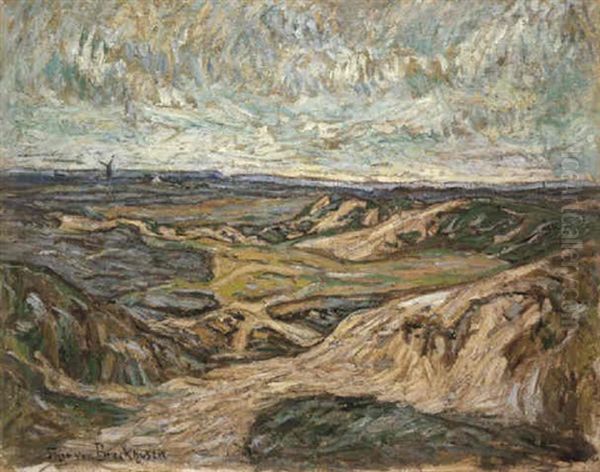 Landschaft Oil Painting by Theo Von Brockhusen