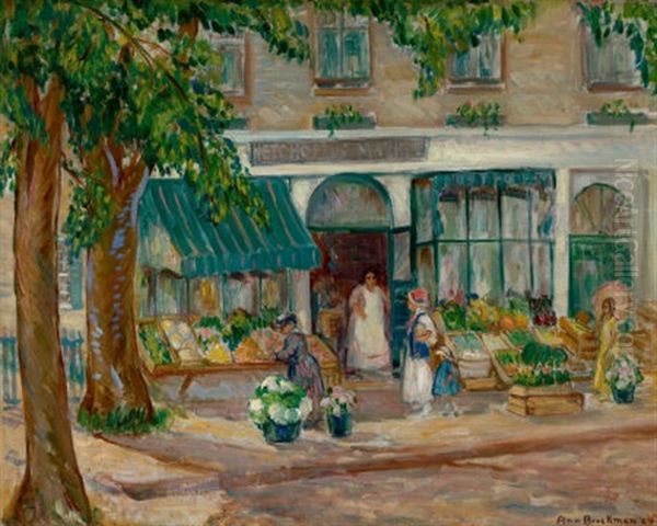 Ketchopolus Market, Rockport, Mass Oil Painting by Ann Brockman