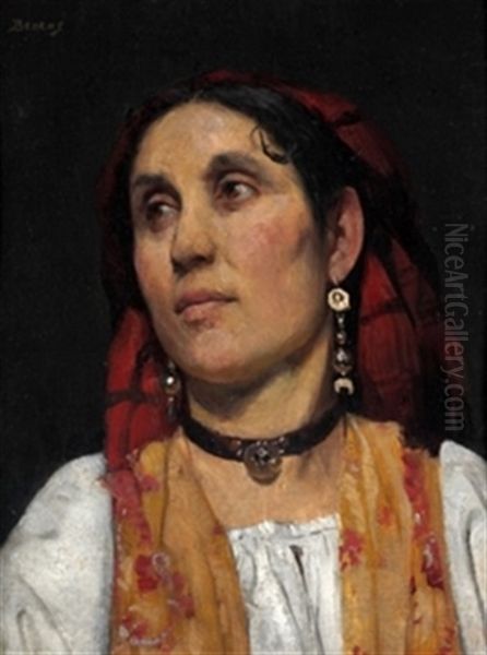 Retrato De Gitana Oil Painting by Modesto Brocos y Gomez