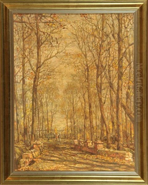 Herbststimmung Im Park Oil Painting by Isaak Izrailevich Brodsky