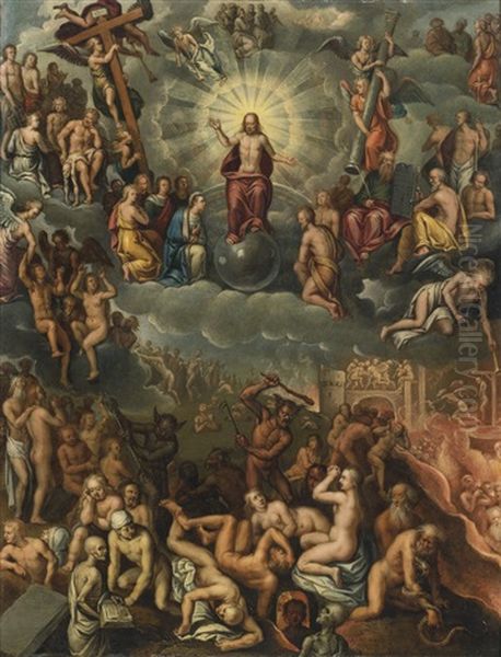 The Last Judgment Oil Painting by Crispin Van Den Broeck