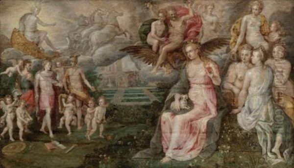 An Allegory Of Fidelity Oil Painting by Crispin Van Den Broeck