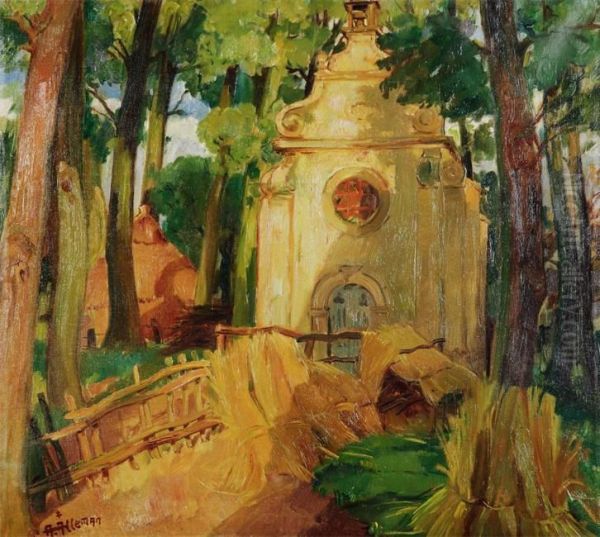 Chapel Oil Painting by Albert Alleman