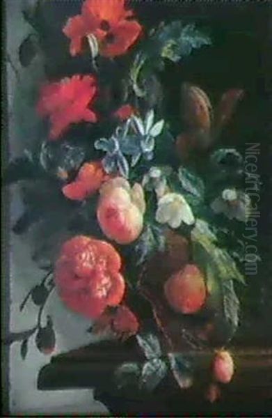 Blumenstilleben Oil Painting by Elias van den Broeck