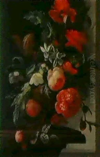 Blumenstilleben Oil Painting by Elias van den Broeck