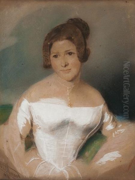 Portrat Henriette Sonntag Oil Painting by Conrad Allemand