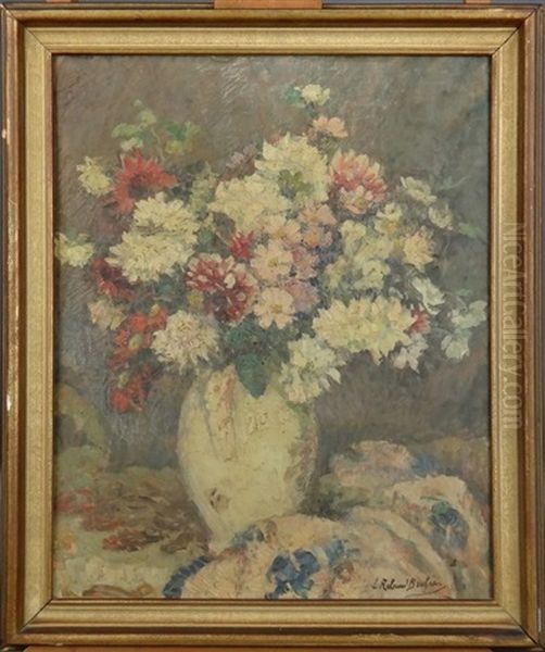 Vase Fleuri Oil Painting by Louise Brohee