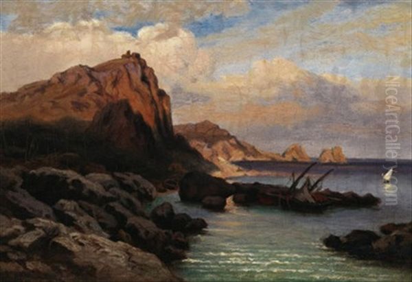 Caprikuste Oil Painting by August Bromeis