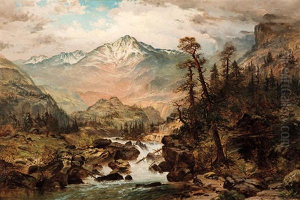 Sierra Blanca - Sangre De Cristo Range Colorado Oil Painting by Frank C. Bromley