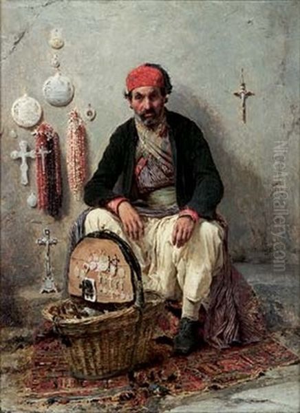 Marchand De Croix Et De Chapelets by Fedor Andreevich Bronnikoff