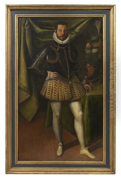 Full-length Portrait Of A Nobleman Oil Painting by  Bronzino