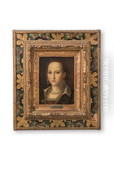 Bildnis Der Eleonora Di Toledo Oil Painting by  Bronzino