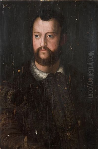 Portrait Von Cosimo I. Oil Painting by  Bronzino