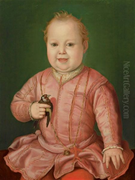 Ritratto Di Giovanni De Medici All'eta Di Due Anni Oil Painting by  Bronzino