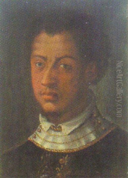 Portrait Des Cosimo D'medici Oil Painting by  Bronzino