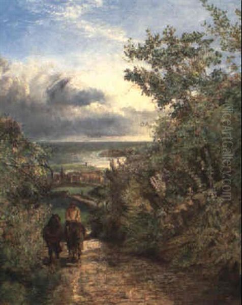 Returning Home Oil Painting by Edward Adveno Brooke