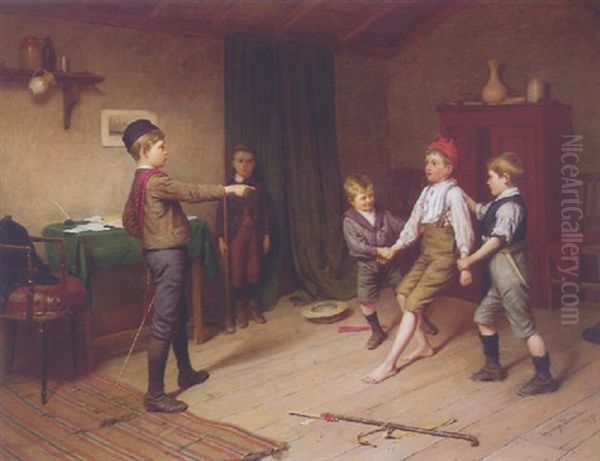 The Captive Oil Painting by Harry Brooker