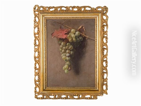 Grapes Oil Painting by Samuel Marsden Brookes