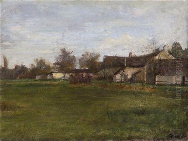 The Farmhouse Oil Painting by Anne Huntington Allen