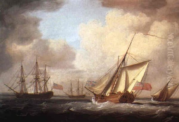 The Yacht Dorset Oil Painting by Charles Brooking