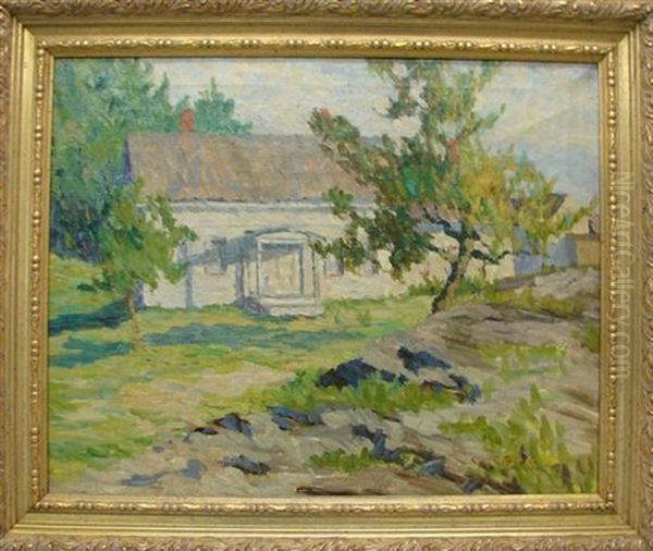 The Cottage Oil Painting by Cora Smalley Brooks