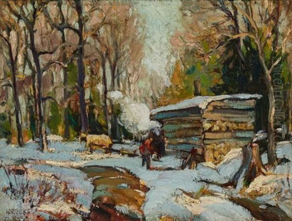 Sugar Bush Oil Painting by Frank Brooks