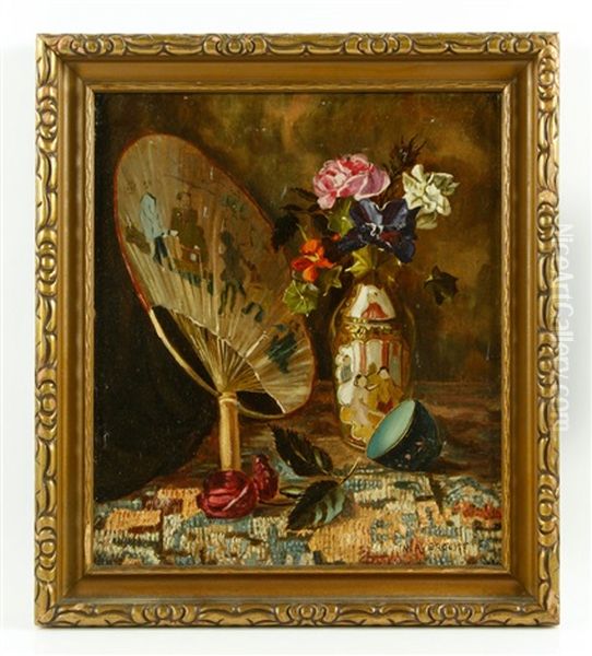 Still Life With Flowers Oil Painting by Nicholas Alden Brooks