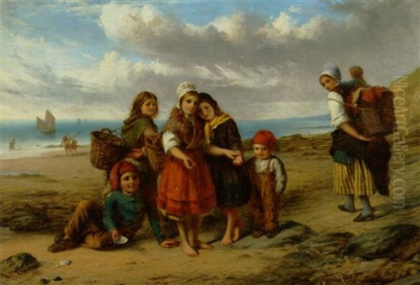 Les Petits Brigands - De Sma Banditter Oil Painting by Thomas Brooks