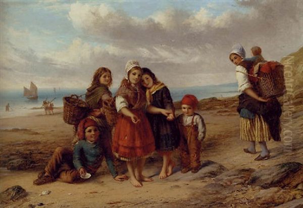 Les Petits Brigands Oil Painting by Thomas Brooks