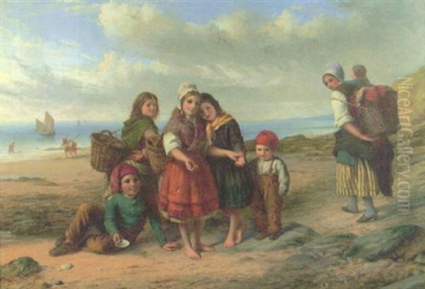 Les Petits Brigands Oil Painting by Thomas Brooks