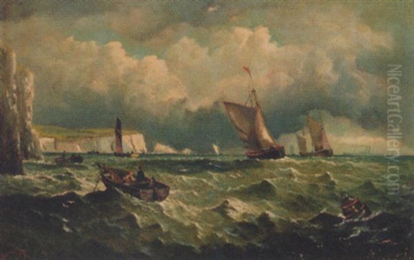 A Fresh Breeze Off The Needles Oil Painting by William (of Ramsgate) Broome