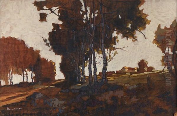 Paysage Aux Grands Arbres Oil Painting by Eugene Brouillard