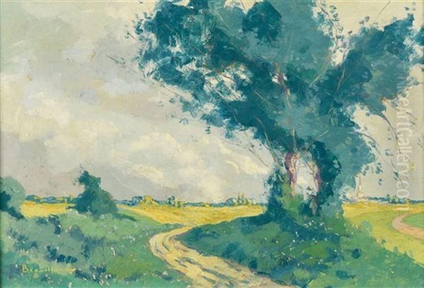 Paysage De La Dombes Oil Painting by Eugene Brouillard