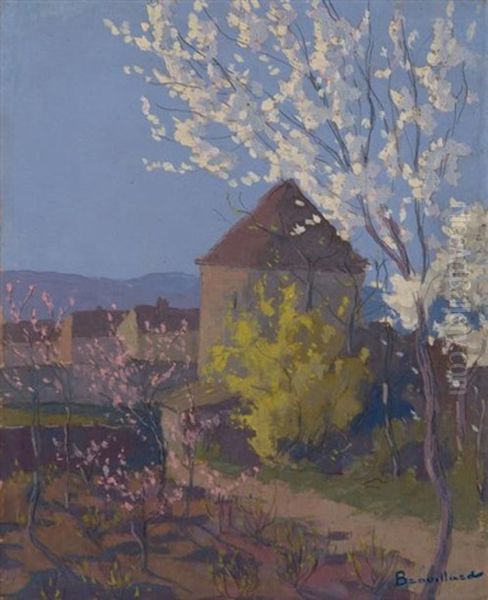 Le Colombier Au Printemps Propriete Du Peintre A Rilleux Oil Painting by Eugene Brouillard