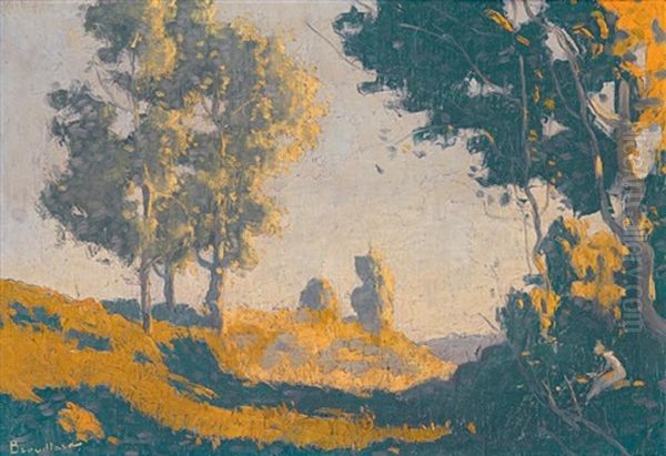 Scene Champetre Sous Les Arbres Oil Painting by Eugene Brouillard