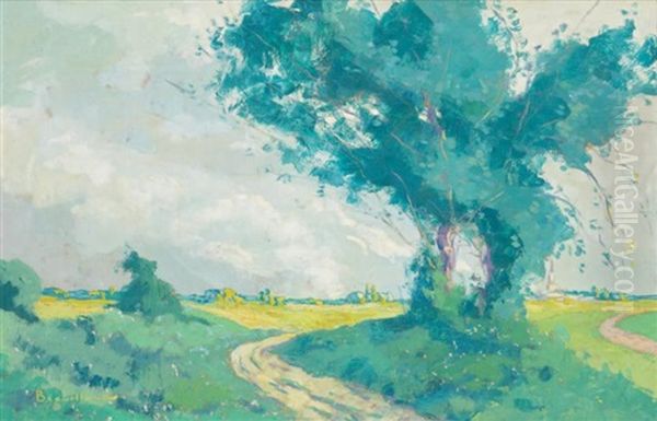 Paysage De La Dombes Oil Painting by Eugene Brouillard