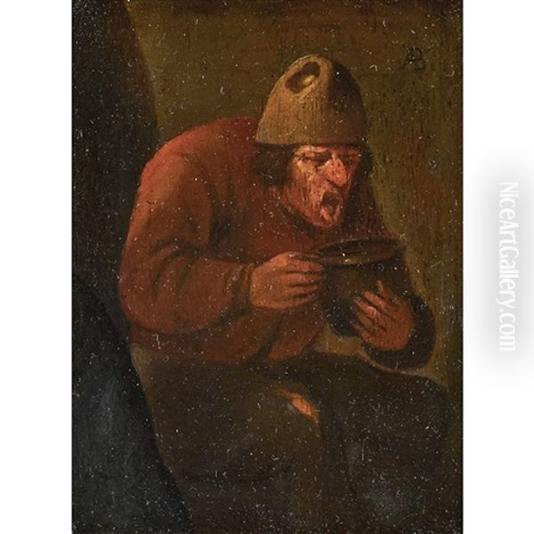 Der Betrunkene by Adriaen Brouwer