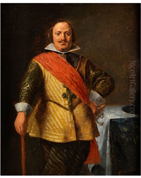 Portrait Eines Edelmannes Oil Painting by Adriaen Brouwer