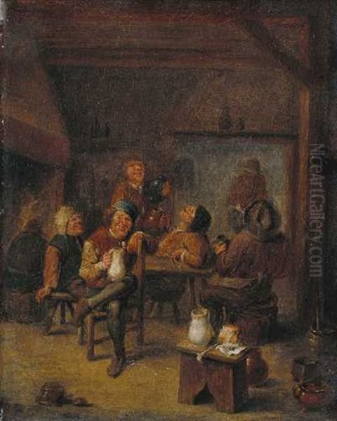 Bauernstube Oil Painting by Adriaen Brouwer