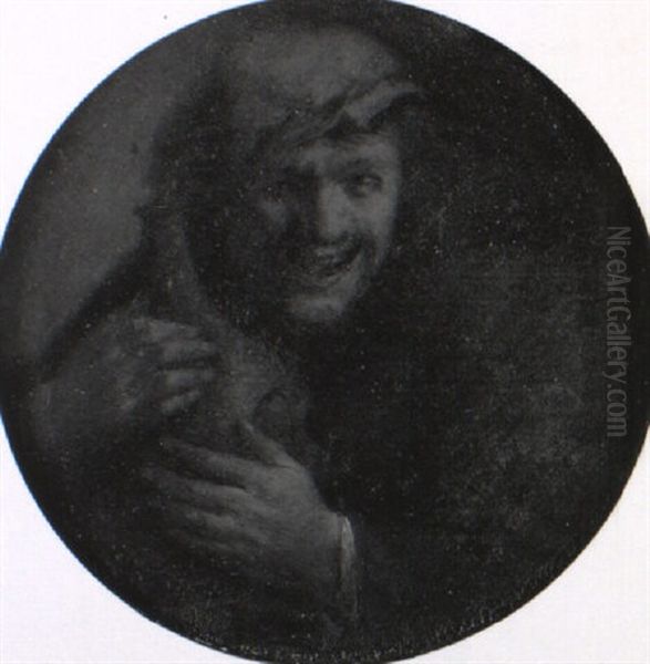 Le Joyeux Buveur Oil Painting by Adriaen Brouwer