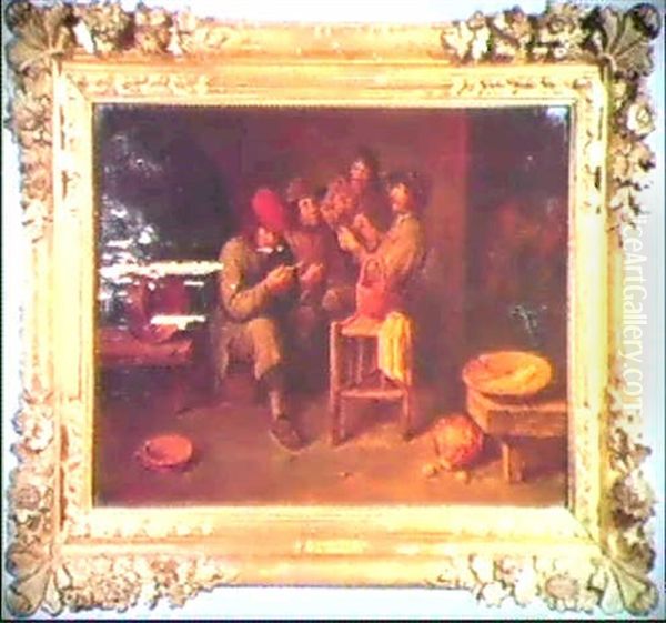 Reunion De Fumeurs Oil Painting by Adriaen Brouwer