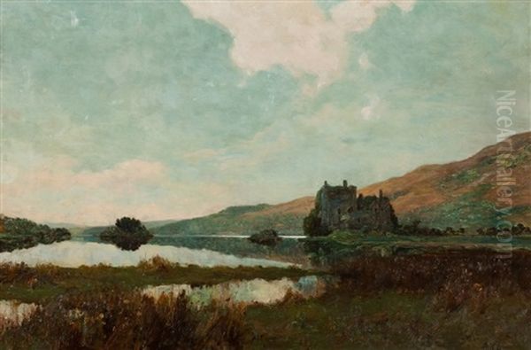 Eilean Donan Castle Oil Painting by Alexander Kellock Brown