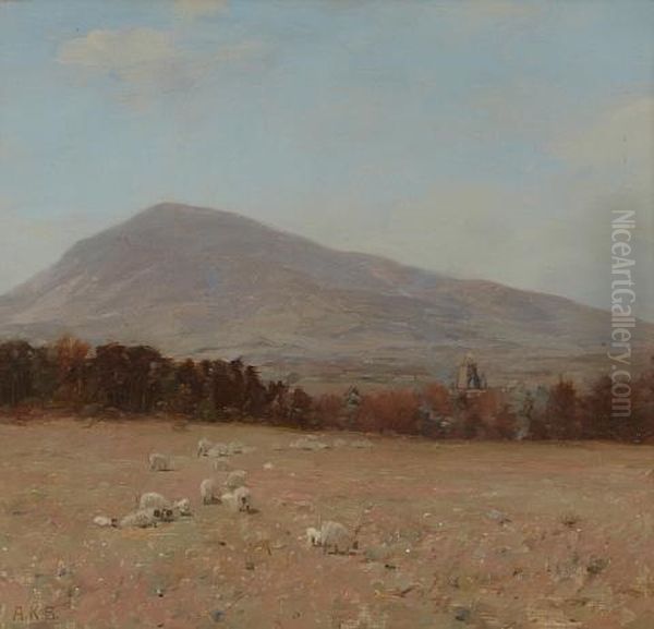 Tinto Hill Oil Painting by Alexander Kellock Brown