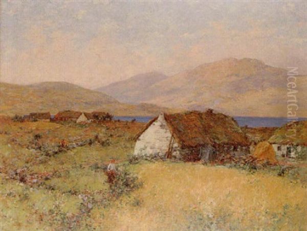 Autumn At The Clachan Oil Painting by Alexander Kellock Brown