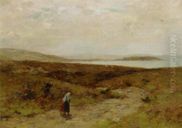 The Moorland Above Helensburgh Oil Painting by Alexander Kellock Brown