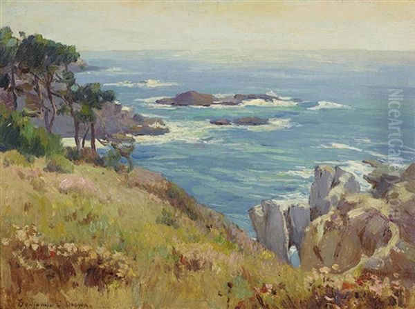 Coastal View Oil Painting by Benjamin Chambers Brown